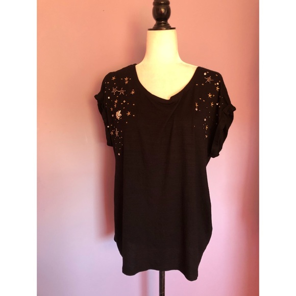 Anthropologie W5 concepts black star tee - Picture 2 of 7